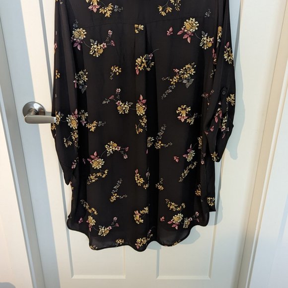 Floral Black Tunic - Picture 3 of 3